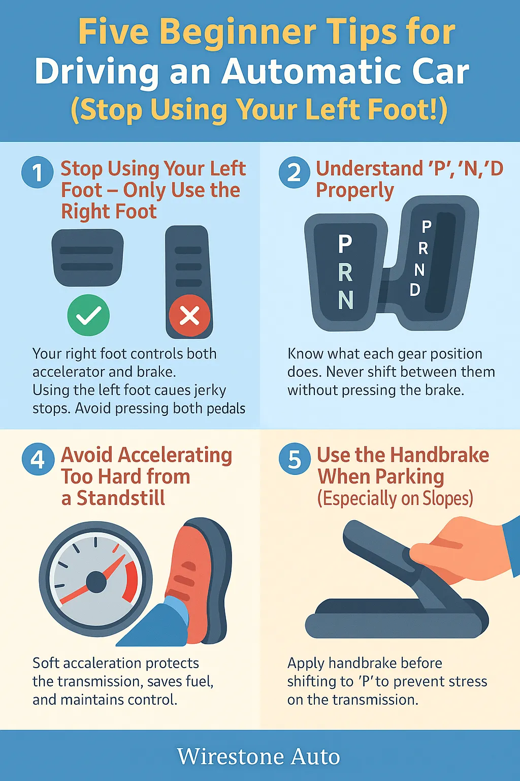 Five Beginner Tips For Driving an Automatic Car (Stop Using Your Left ...