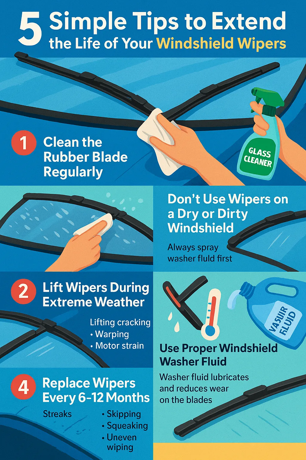 5 Simple Tips to Extend the Life of Your Windshield Wipers - WireStone Auto