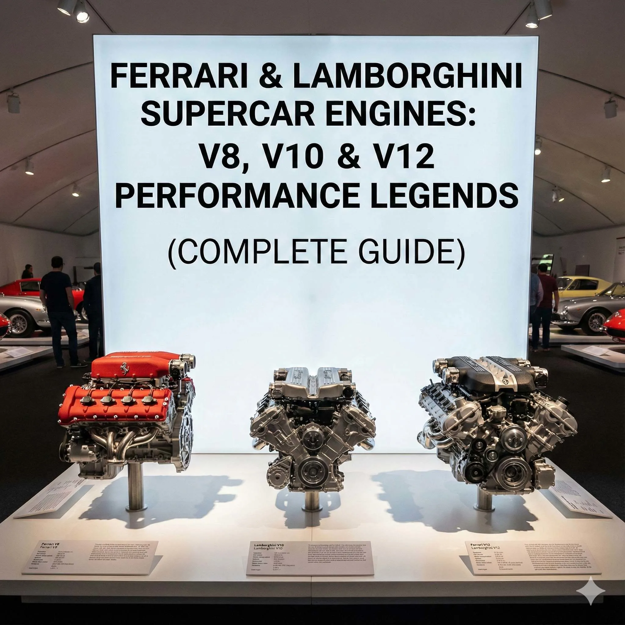 Ferrari & Lamborghini Supercar Engines: V8, V10 & V12 Performance Legends (Complete Guide)