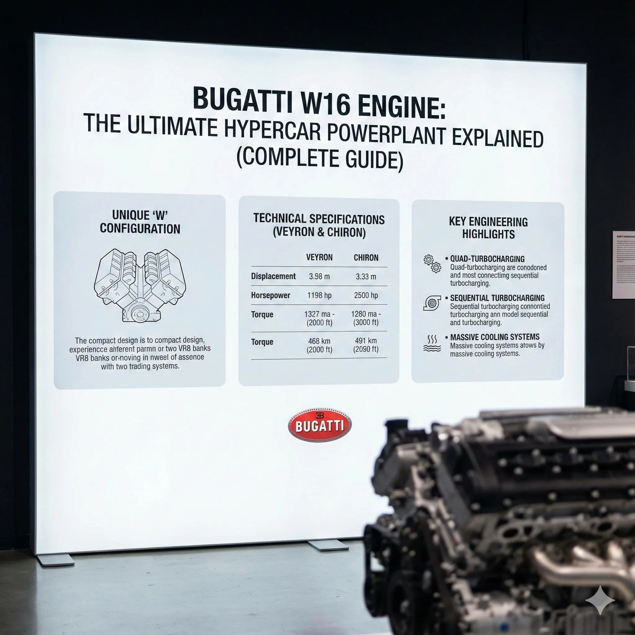 Bugatti W16 Engine: The Ultimate Hypercar Powerplant Explained (Complete Guide)