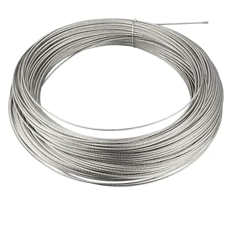 3mm Diameter Flexible Steel Wire Rope Cable 5 Meter Length ...